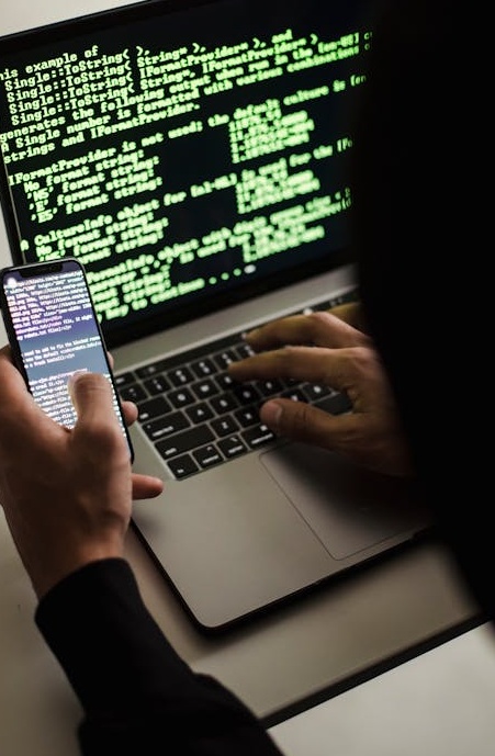 一个人在笔记本电脑上进行安全的在线支付,屏幕上显示挂锁图标