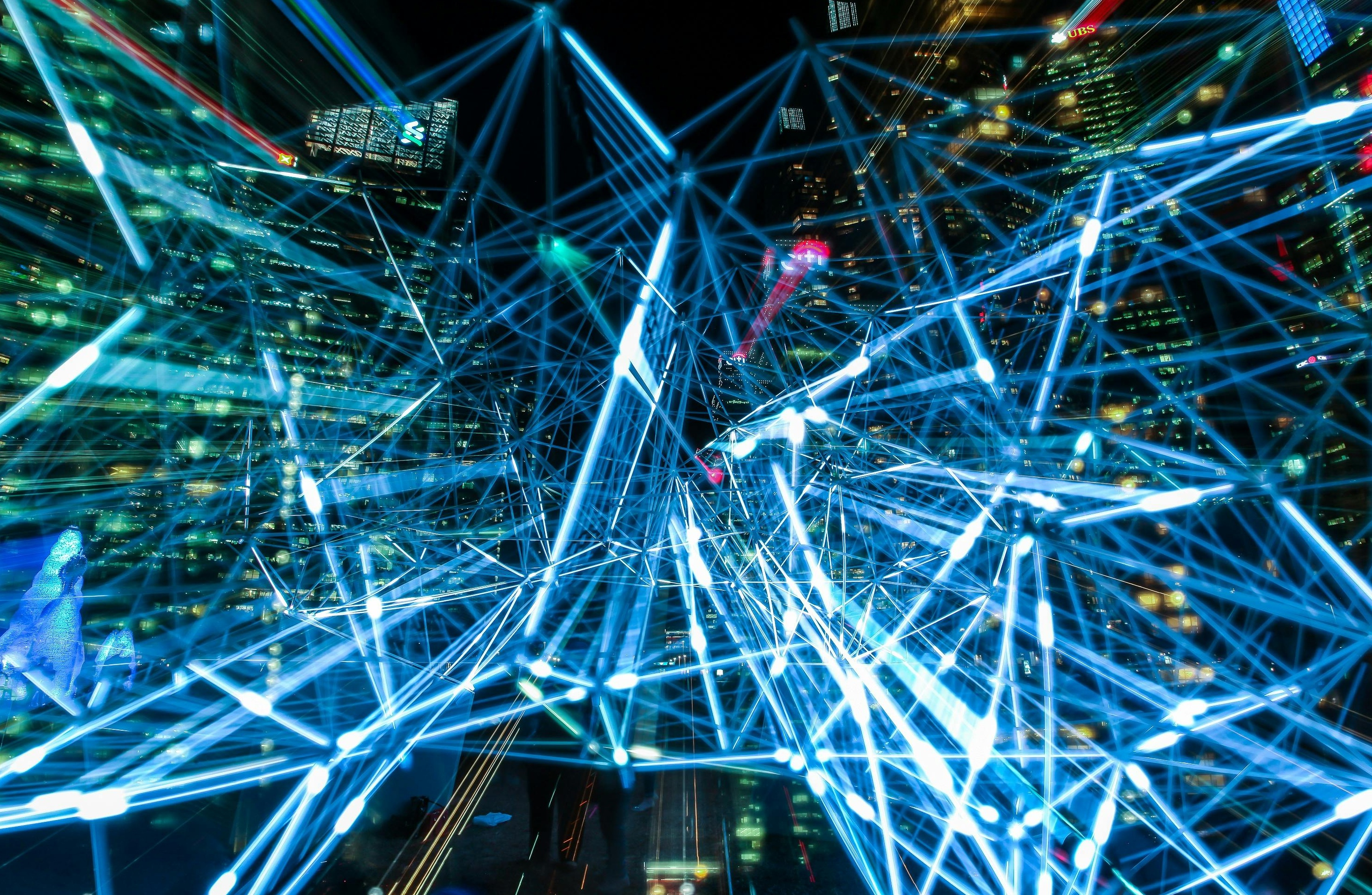 代表自动化系统和技术概念的未来科技感界面