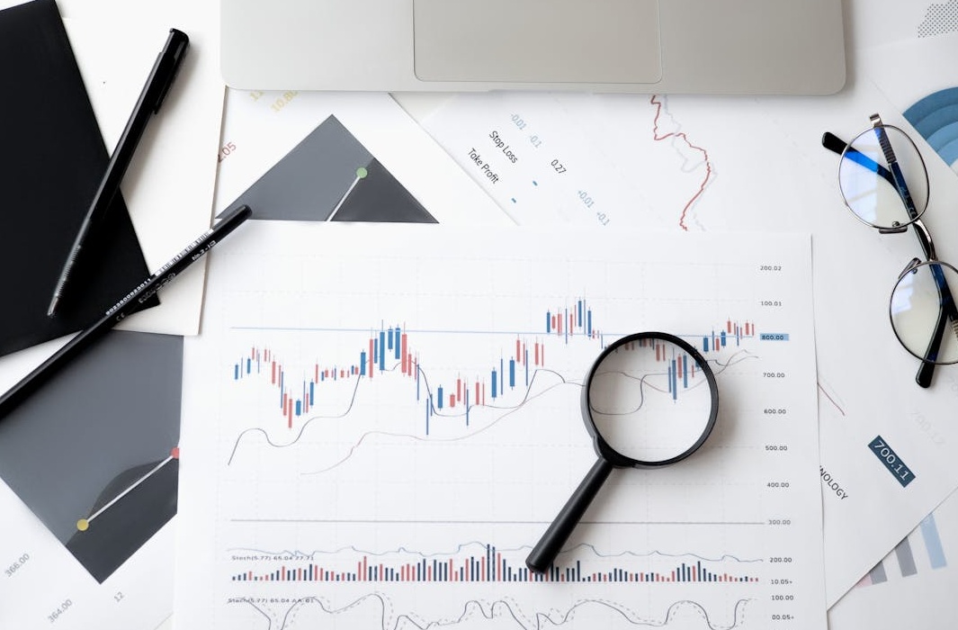 显示快速增长趋势的商业图表